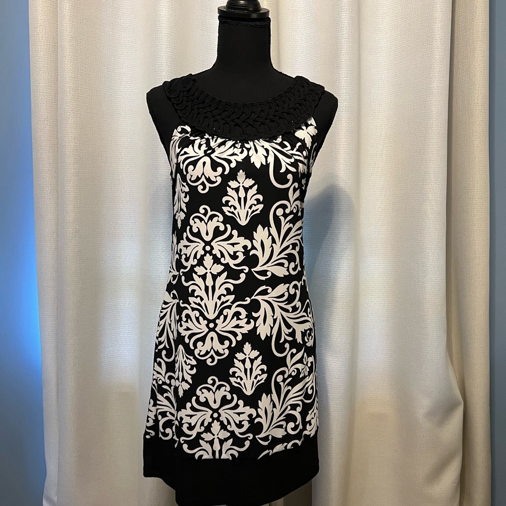 Lace Collared Halter Dress